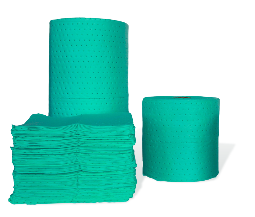 Acid Base Spill Cleanup SpillTech Hazmat FineFiber Split Mat Roll - 150 ...